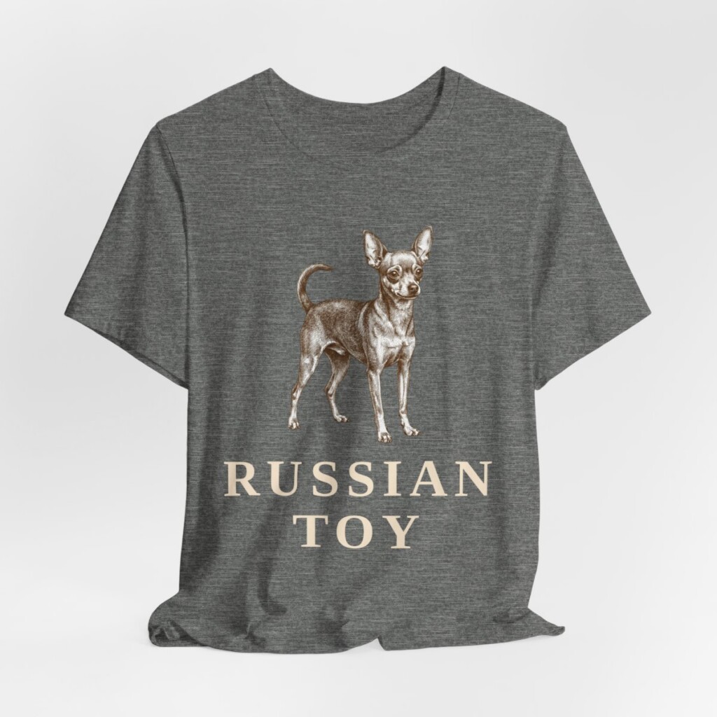 Russian Toy Shirt, Vintage Dog Sketch Tee, Dog Lover Gift