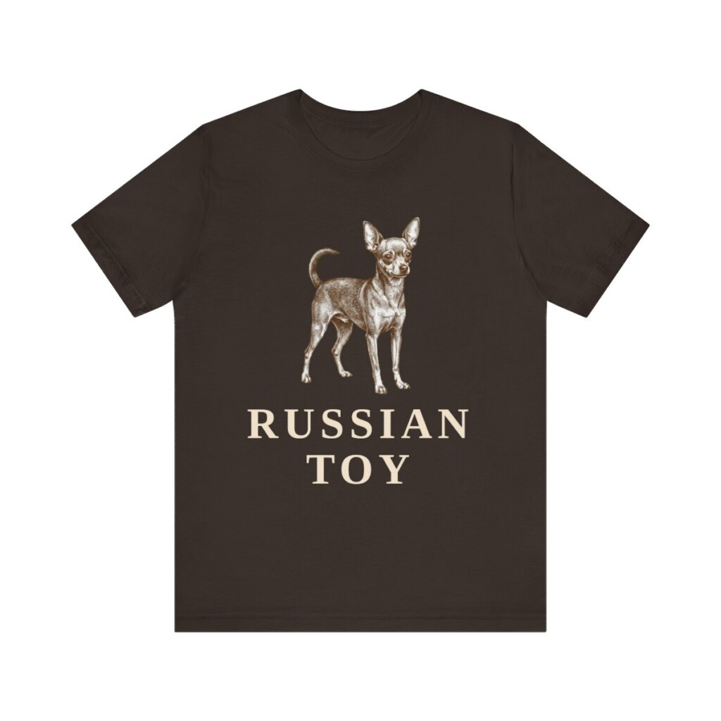 Russian Toy Shirt, Vintage Dog Sketch Tee, Dog Lover Gift