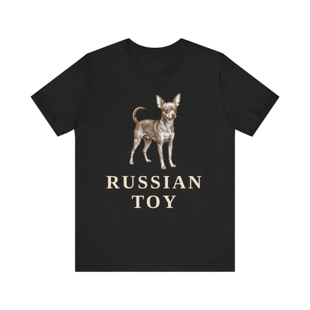 Russian Toy Shirt, Vintage Dog Sketch Tee, Dog Lover Gift