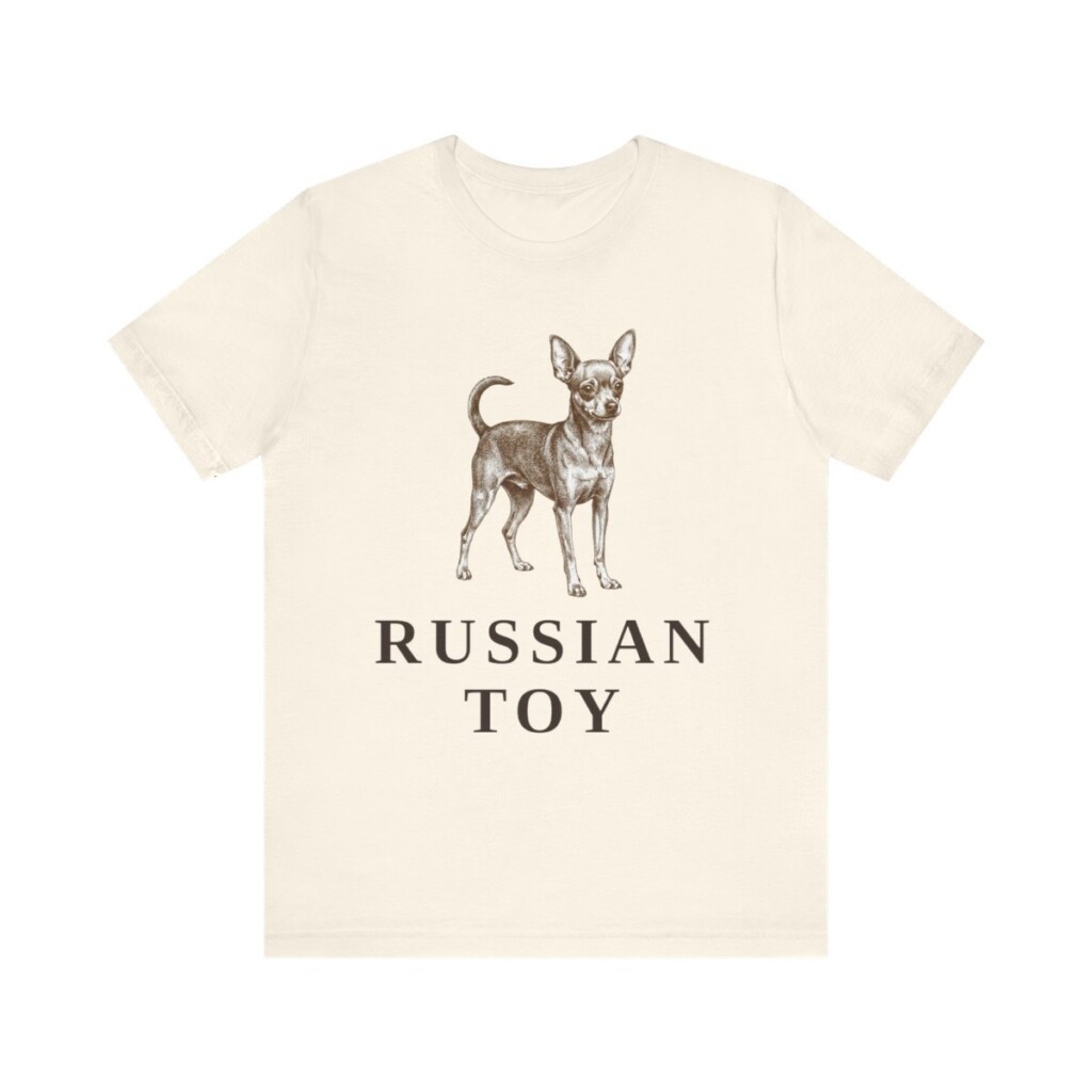 Russian Toy Shirt, Vintage Dog Sketch Tee, Dog Lover Gift