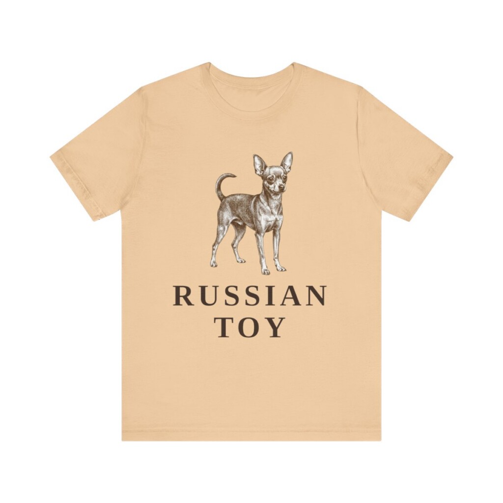 Russian Toy Shirt, Vintage Dog Sketch Tee, Dog Lover Gift
