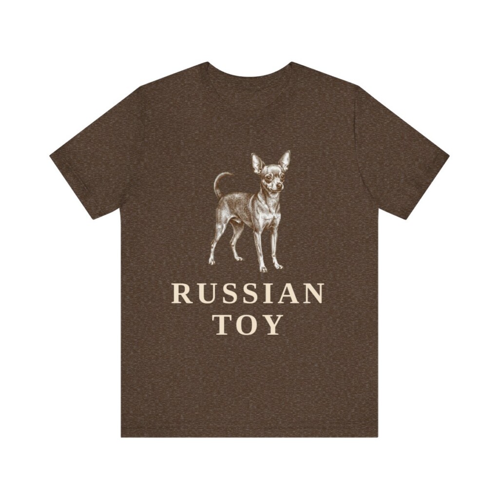 Russian Toy Shirt, Vintage Dog Sketch Tee, Dog Lover Gift