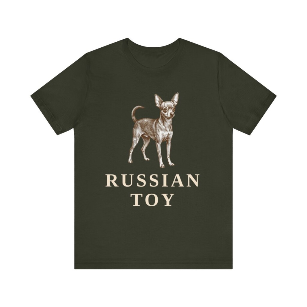 Russian Toy Shirt, Vintage Dog Sketch Tee, Dog Lover Gift