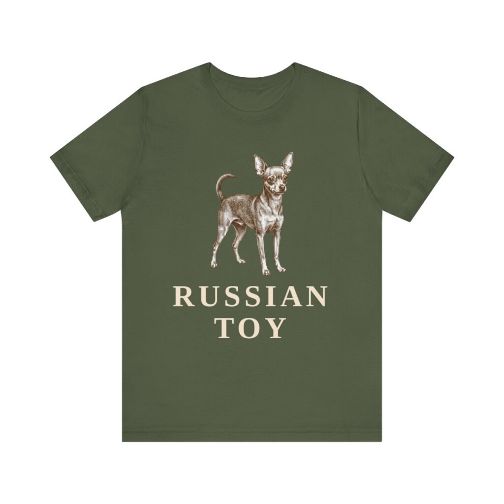 Russian Toy Shirt, Vintage Dog Sketch Tee, Dog Lover Gift