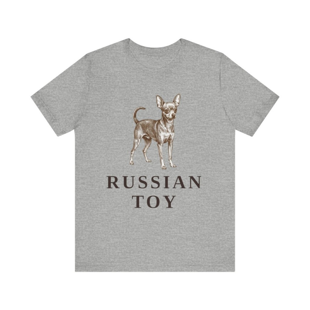 Russian Toy Shirt, Vintage Dog Sketch Tee, Dog Lover Gift