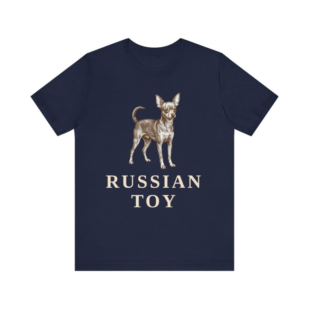 Russian Toy Shirt, Vintage Dog Sketch Tee, Dog Lover Gift
