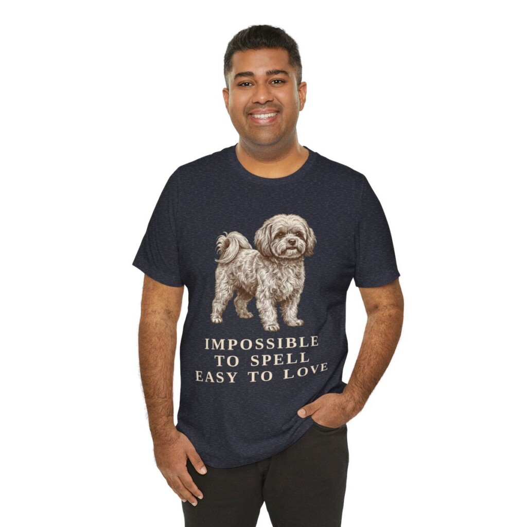 Russian Tsvetnaya Bolonka Humor Shirt, Vintage Dog Sketch Tee, Dog Humor Gift