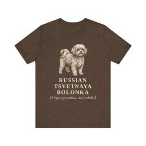 Russian Tsvetnaya Bolonka Latin Shirt, Vintage Dog Sketch Tee, Dog Latin Gift