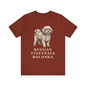 Russian Tsvetnaya Bolonka Shirt, Vintage Dog Sketch Tee, Dog Lover Gift