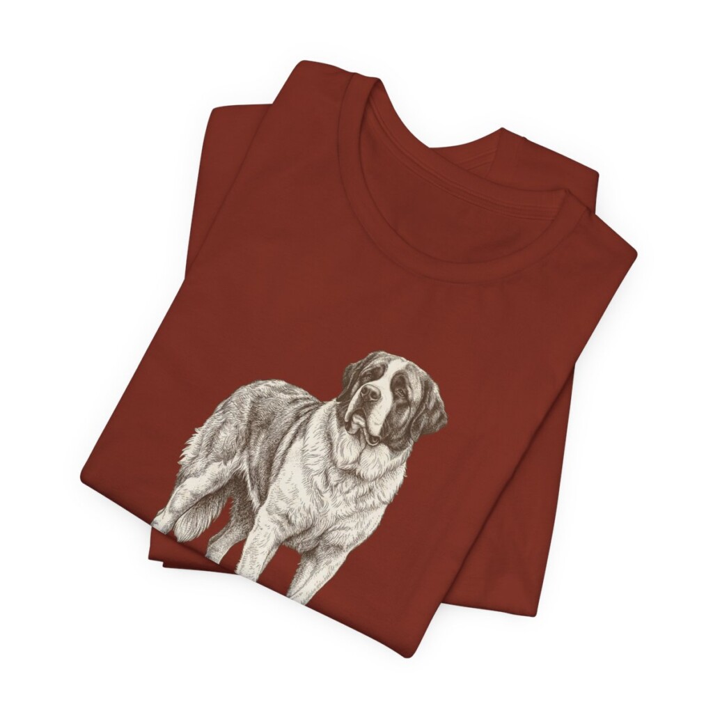 Saint Bernard Lover Shirt, Vintage Dog Sketch Tee, Dog Lover Gift Saint Bernard Lover Shirt, Vintage Dog Sketch Tee, Dog Lover Gift