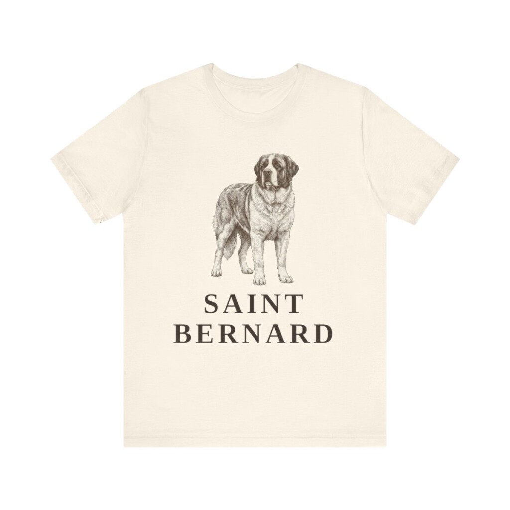 Saint Bernard Lover Shirt, Vintage Dog Sketch Tee, Dog Lover Gift Saint Bernard Lover Shirt, Vintage Dog Sketch Tee, Dog Lover Gift