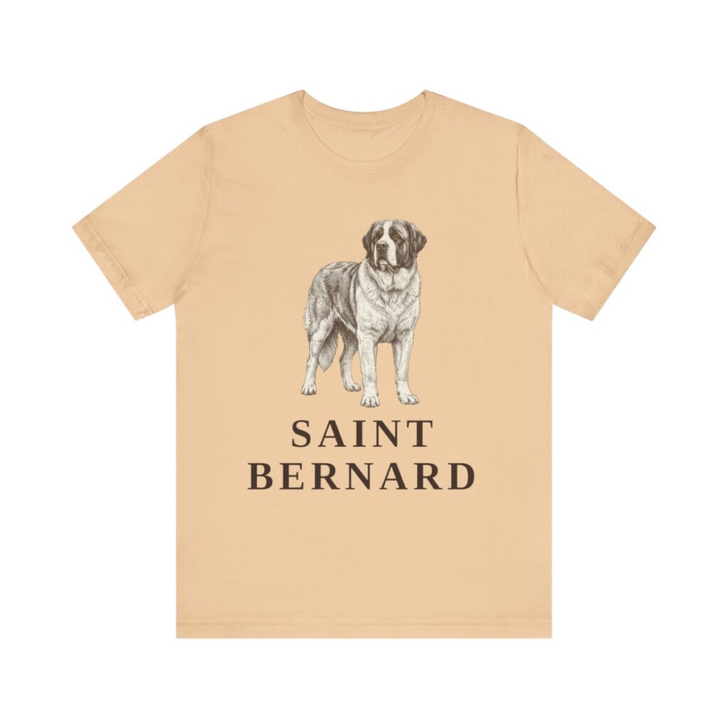 Saint Bernard Lover Shirt, Vintage Dog Sketch Tee, Dog Lover Gift Saint Bernard Lover Shirt, Vintage Dog Sketch Tee, Dog Lover Gift