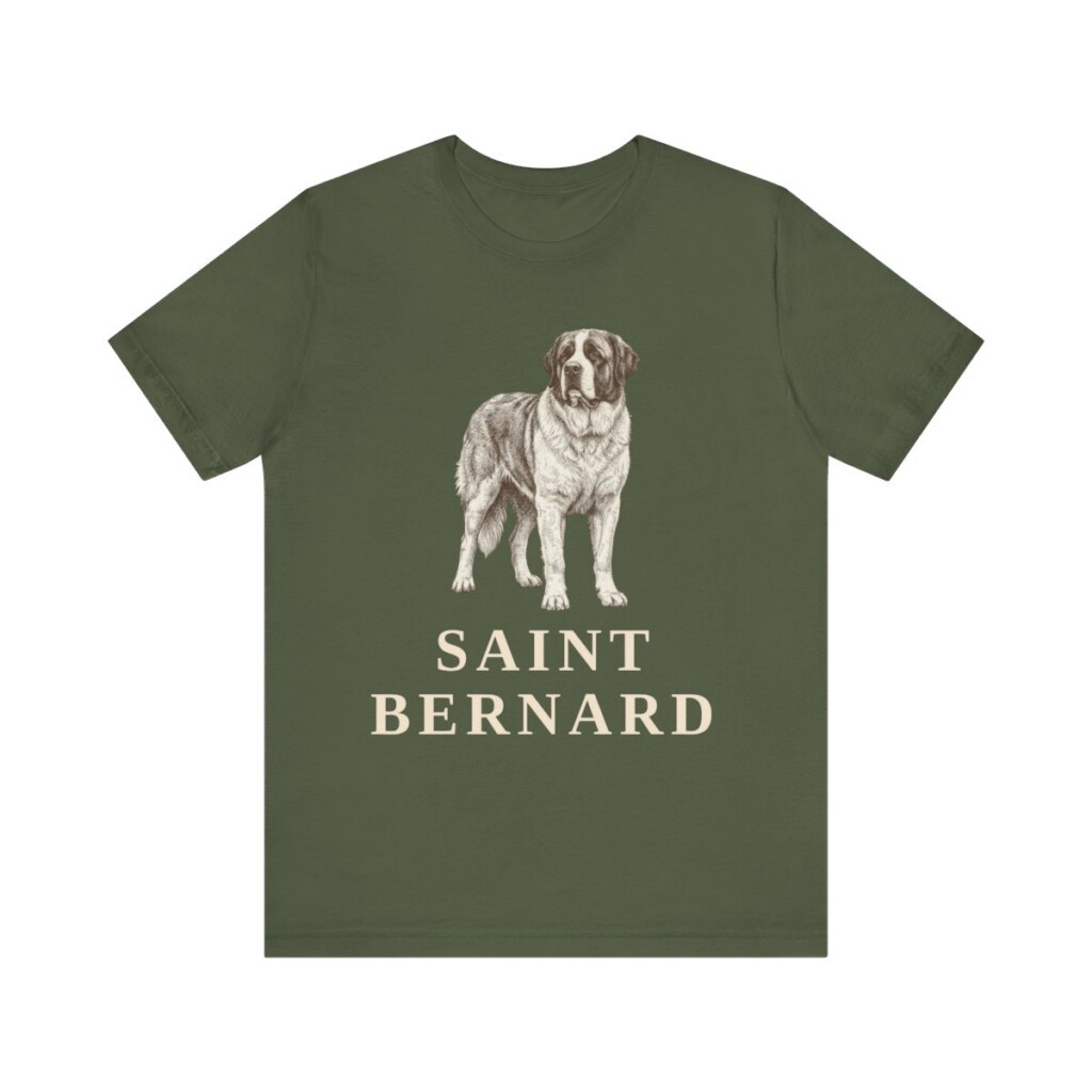 Saint Bernard Lover Shirt, Vintage Dog Sketch Tee, Dog Lover Gift Saint Bernard Lover Shirt, Vintage Dog Sketch Tee, Dog Lover Gift
