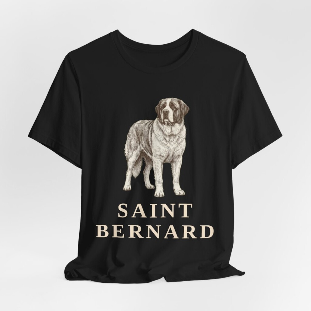 Saint Bernard Lover Shirt, Vintage Dog Sketch Tee, Dog Lover Gift Saint Bernard Lover Shirt, Vintage Dog Sketch Tee, Dog Lover Gift