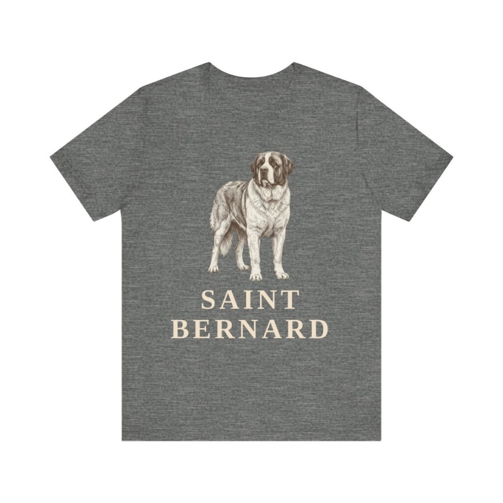 Saint Bernard Lover Shirt, Vintage Dog Sketch Tee, Dog Lover Gift Saint Bernard Lover Shirt, Vintage Dog Sketch Tee, Dog Lover Gift