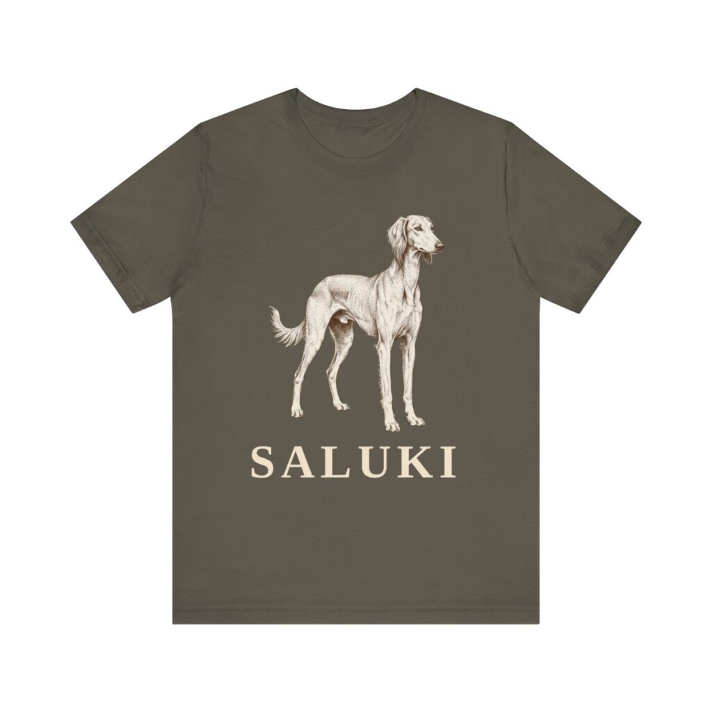 Saluki Lover Shirt, Vintage Dog Sketch Tee, Dog Lover Gift Saluki Lover Shirt, Vintage Dog Sketch Tee, Dog Lover Gift