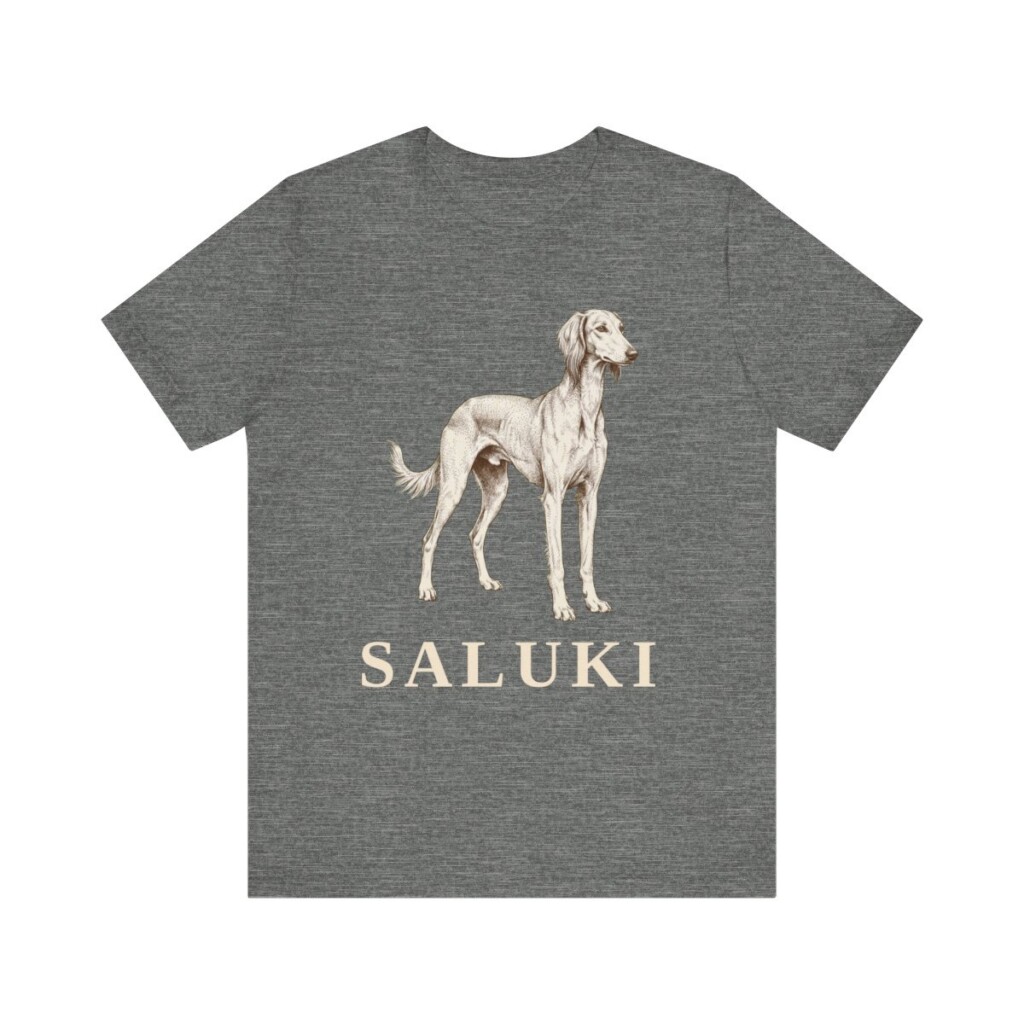 Saluki Lover Shirt, Vintage Dog Sketch Tee, Dog Lover Gift Saluki Lover Shirt, Vintage Dog Sketch Tee, Dog Lover Gift