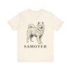 Samoyed Lover Shirt, Vintage Dog Sketch Tee, Dog Lover Gift