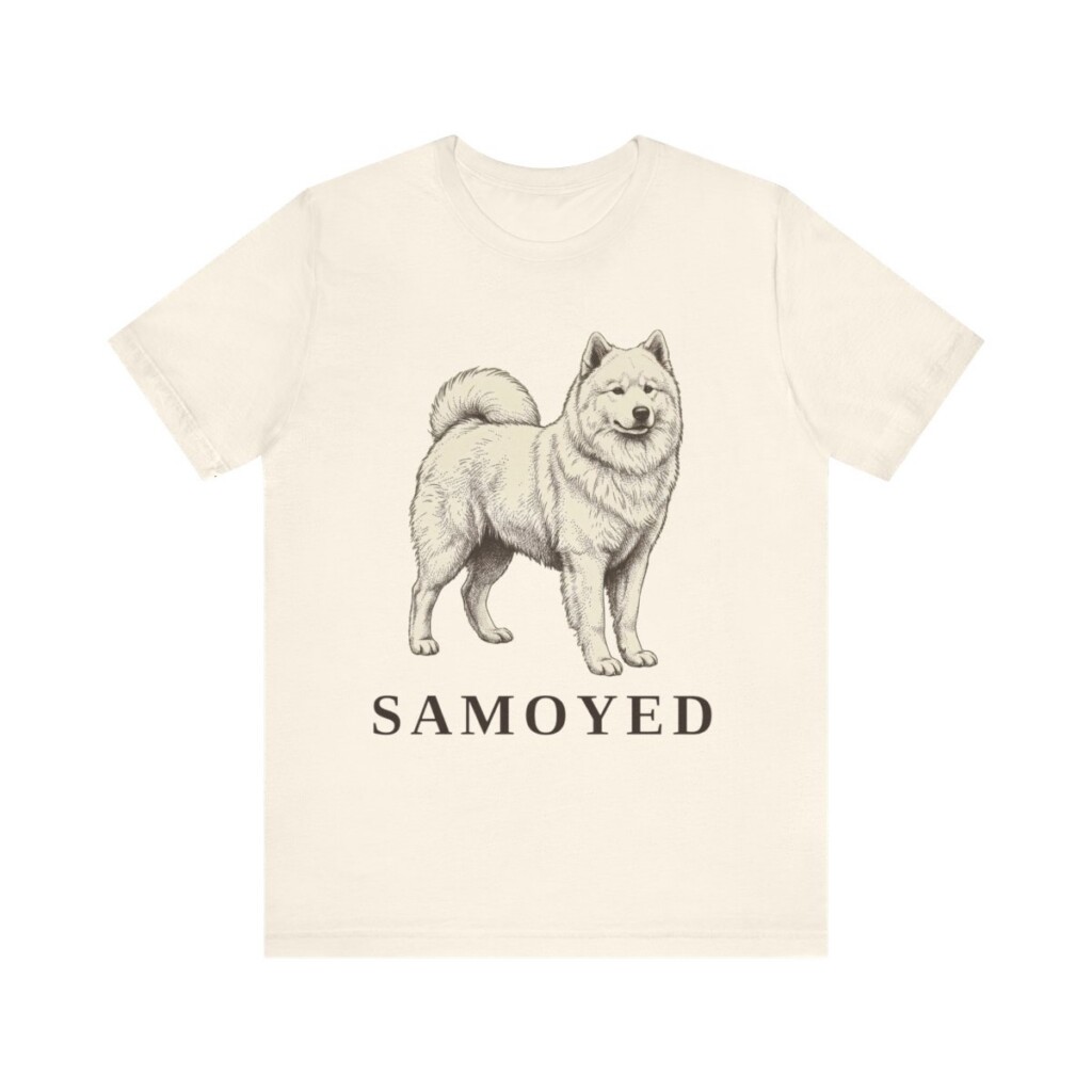 Samoyed Lover Shirt, Vintage Dog Sketch Tee, Dog Lover Gift