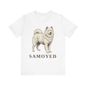 Samoyed Lover Shirt, Vintage Dog Sketch Tee, Dog Lover Gift