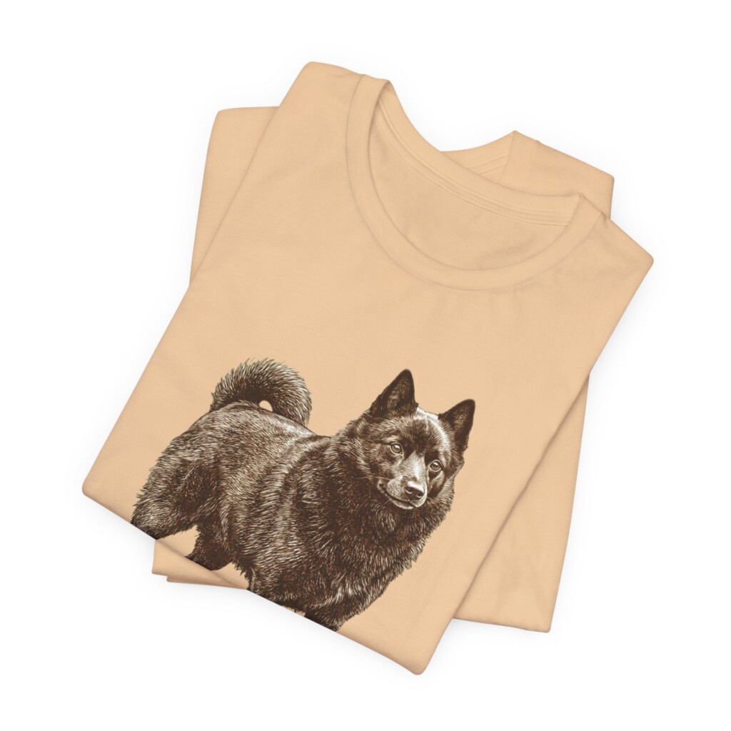Schipperke Dad Shirt, Vintage Dog Sketch Tee, Dog Dad Gift