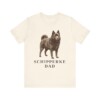 Schipperke Dad Shirt, Vintage Dog Sketch Tee, Dog Dad Gift
