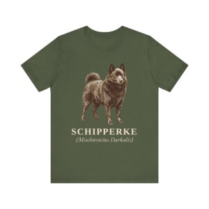 Schipperke Latin Shirt, Vintage Dog Sketch Tee, Dog Latin Gift