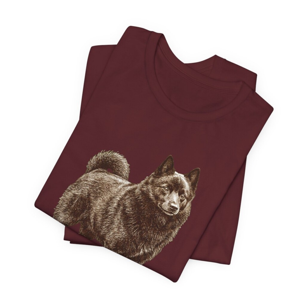 Schipperke Latin Shirt, Vintage Dog Sketch Tee, Dog Latin Gift