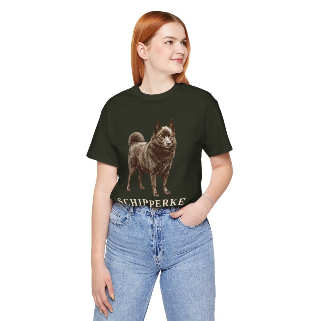 Schipperke Mom Shirt, Vintage Dog Sketch Tee, Dog Mom Gift