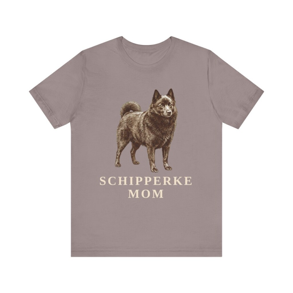 Schipperke Mom Shirt, Vintage Dog Sketch Tee, Dog Mom Gift