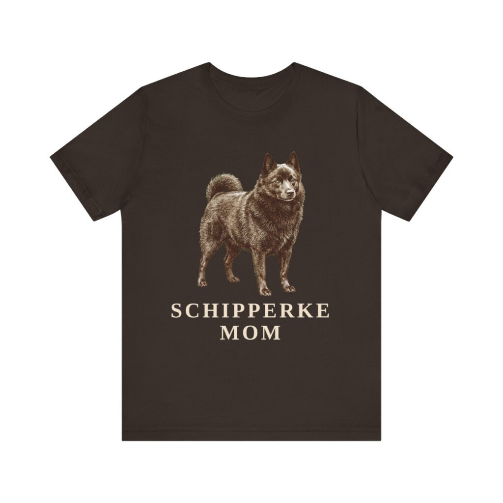 Schipperke Mom Shirt, Vintage Dog Sketch Tee, Dog Mom Gift