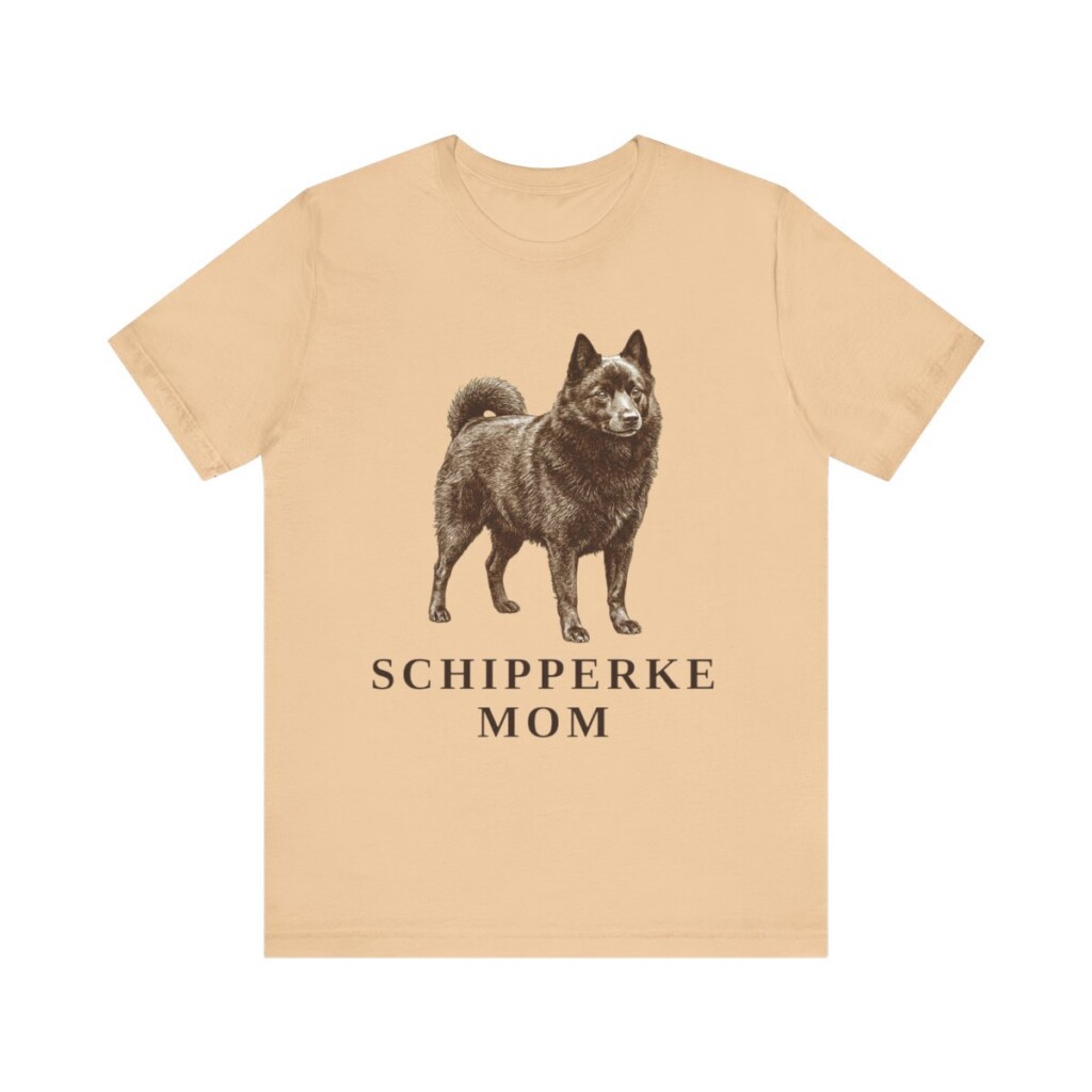 Schipperke Mom Shirt, Vintage Dog Sketch Tee, Dog Mom Gift