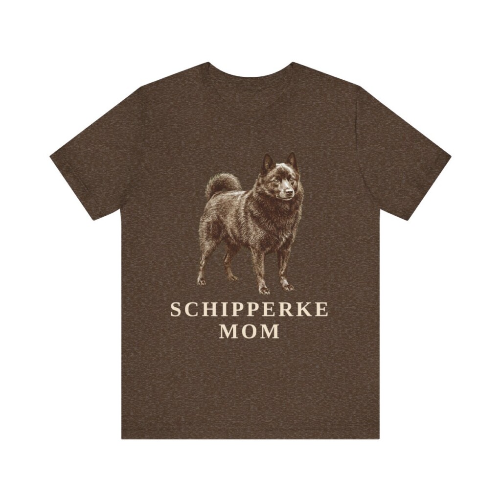 Schipperke Mom Shirt, Vintage Dog Sketch Tee, Dog Mom Gift