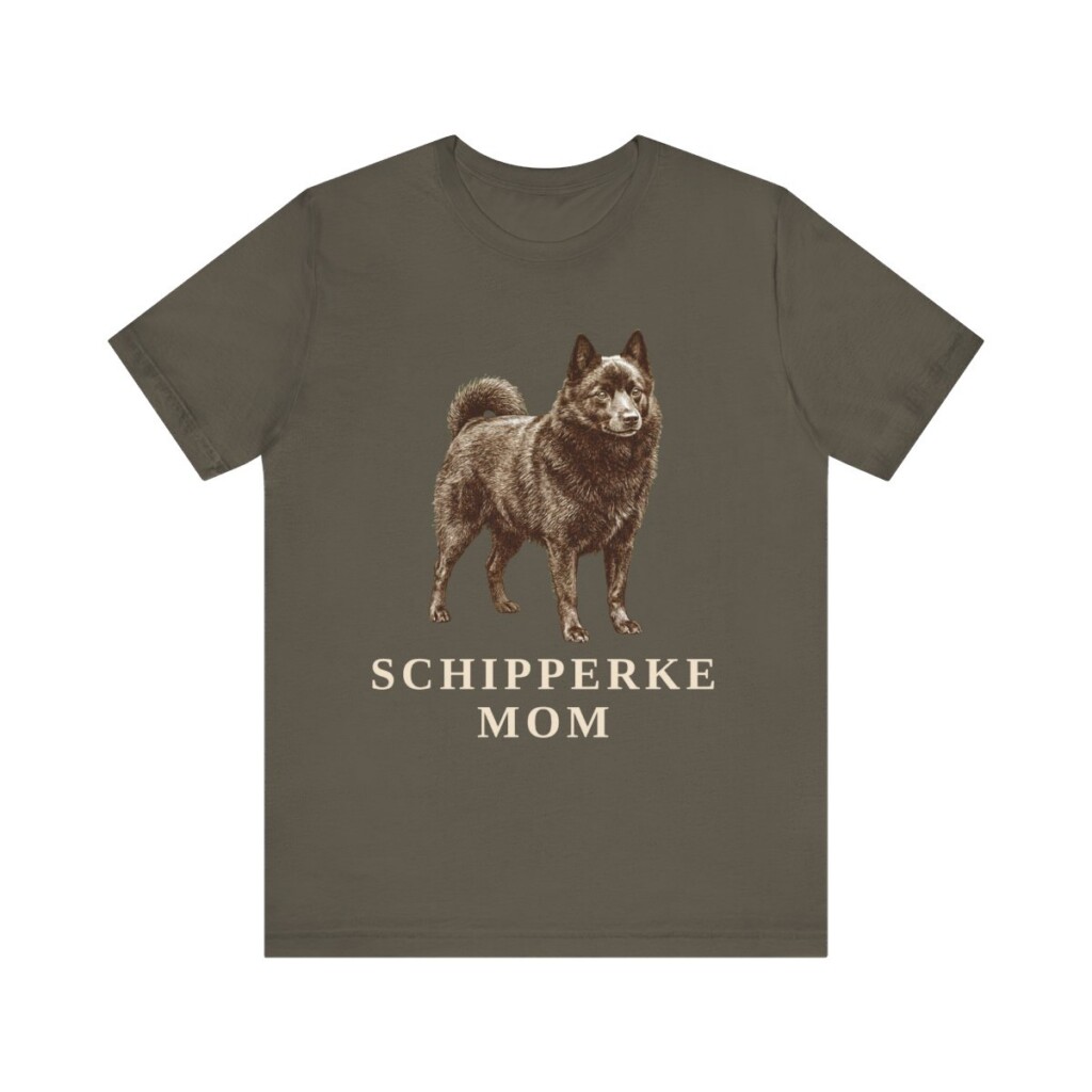 Schipperke Mom Shirt, Vintage Dog Sketch Tee, Dog Mom Gift