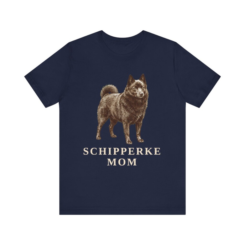 Schipperke Mom Shirt, Vintage Dog Sketch Tee, Dog Mom Gift