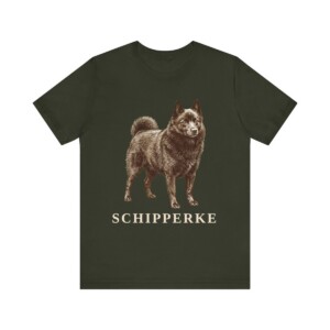 Schipperke Shirt, Vintage Dog Sketch Tee, Dog Lover Gift