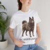 Schipperke Shirt, Vintage Dog Sketch Tee, Dog Lover Gift