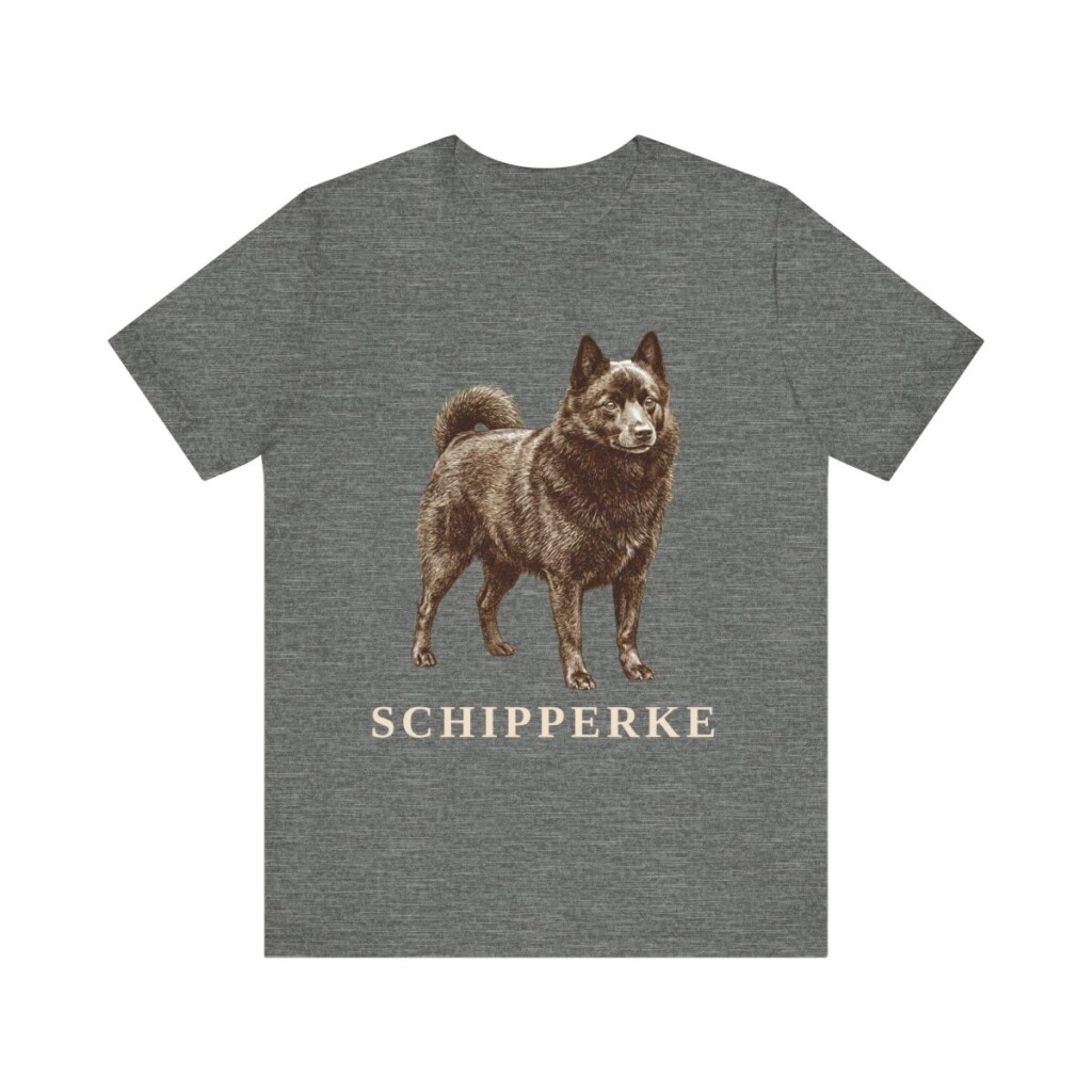 Schipperke Shirt, Vintage Dog Sketch Tee, Dog Lover Gift