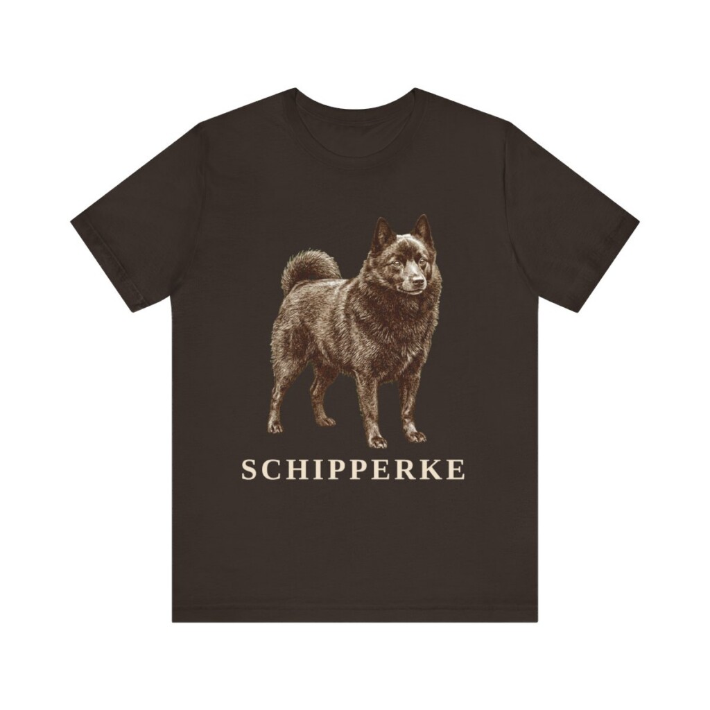 Schipperke Shirt, Vintage Dog Sketch Tee, Dog Lover Gift