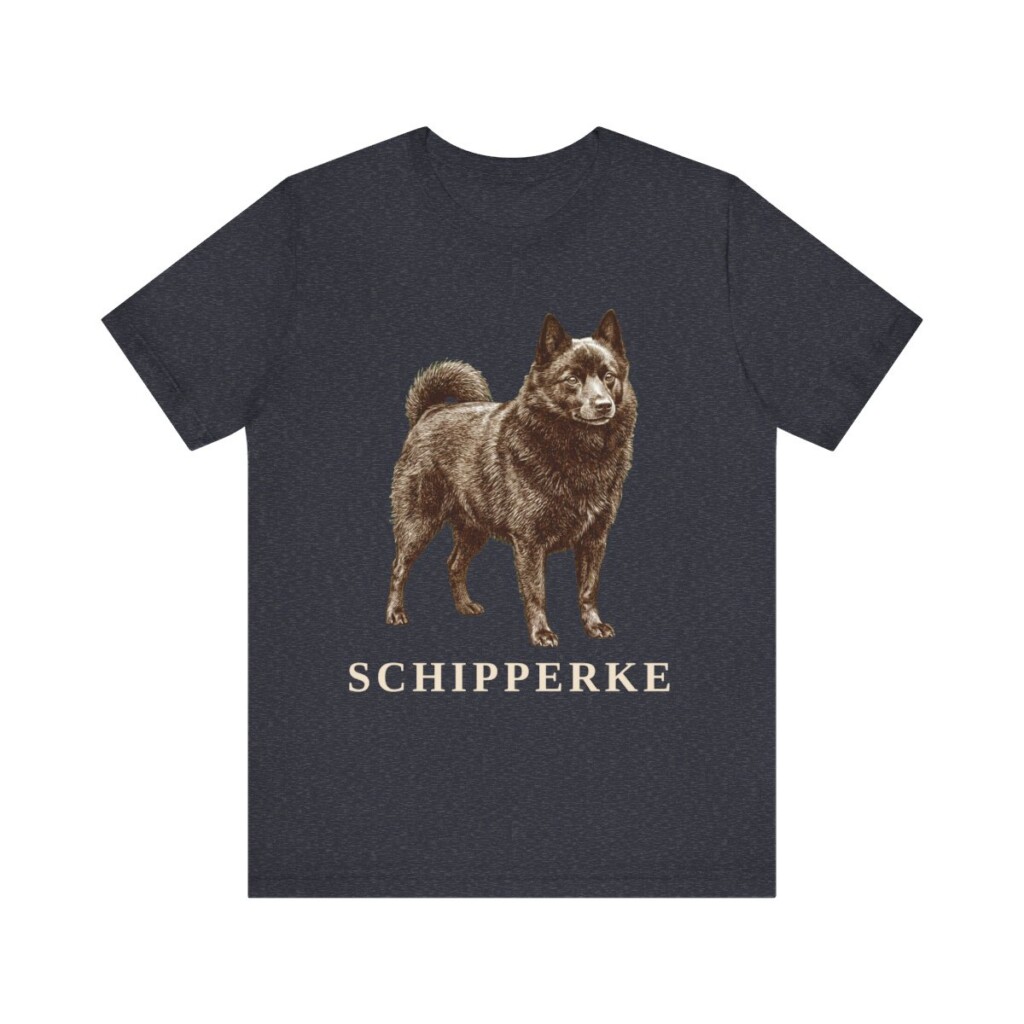 Schipperke Shirt, Vintage Dog Sketch Tee, Dog Lover Gift