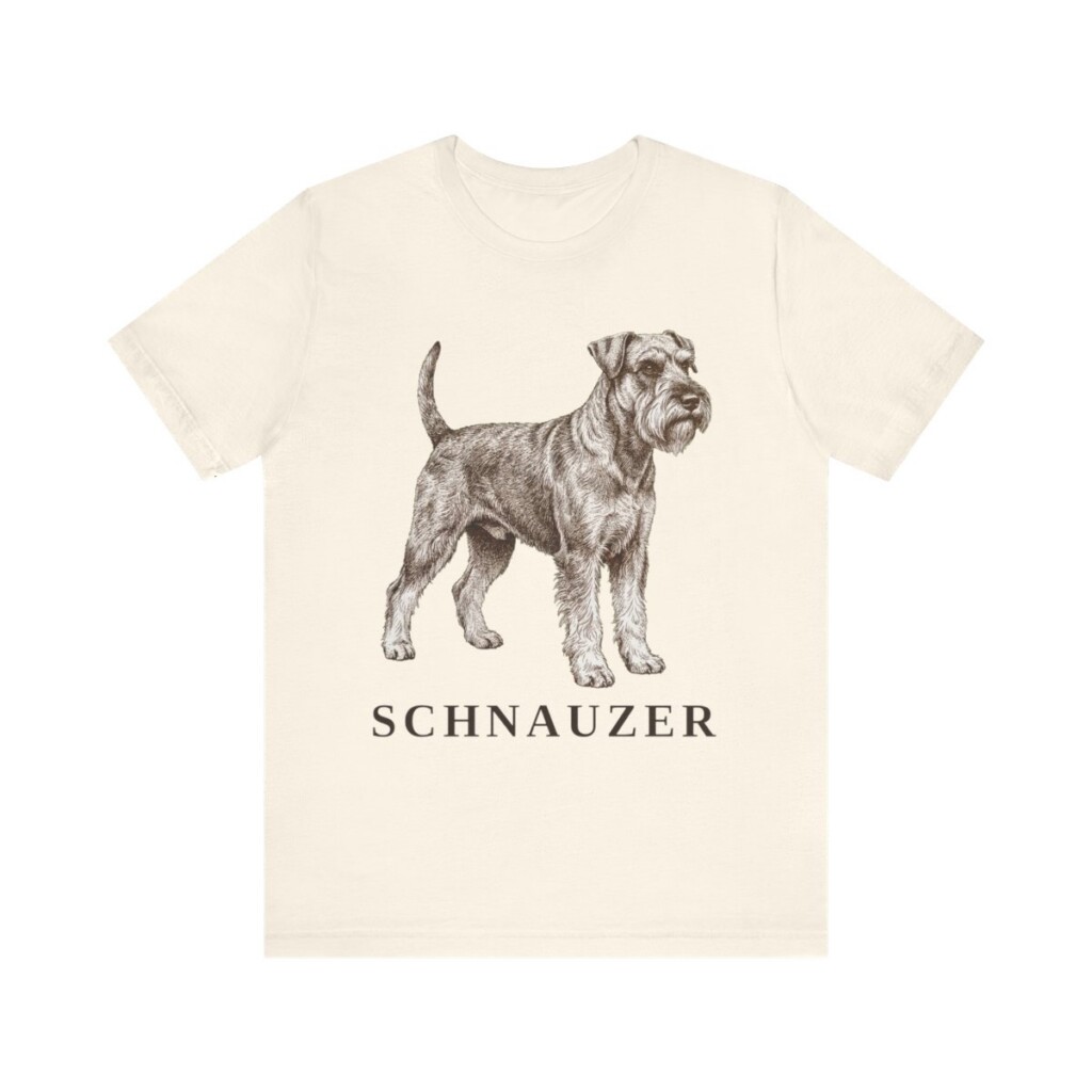 Schnauzer Lover Shirt, Vintage Dog Sketch Tee, Dog Lover Gift Schnauzer Lover Shirt, Vintage Dog Sketch Tee, Dog Lover Gift