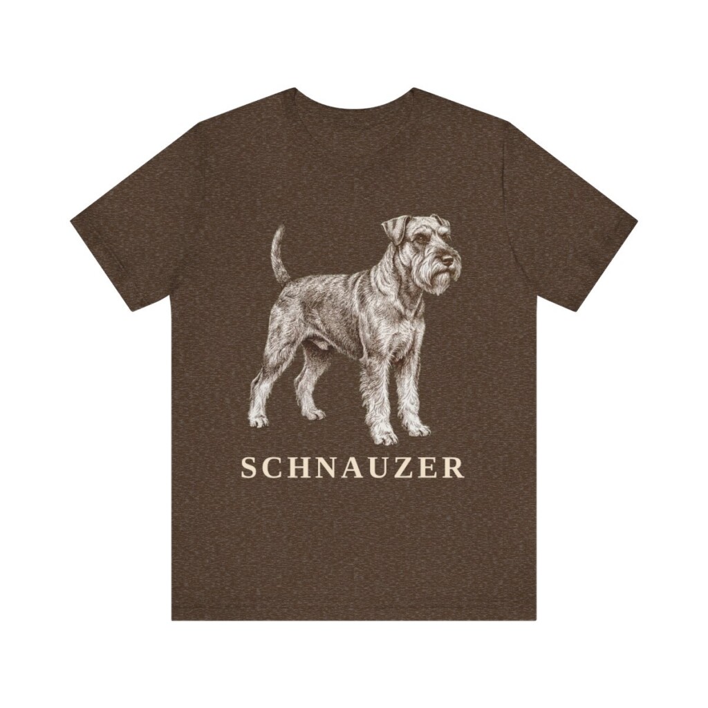 Schnauzer Lover Shirt, Vintage Dog Sketch Tee, Dog Lover Gift Schnauzer Lover Shirt, Vintage Dog Sketch Tee, Dog Lover Gift