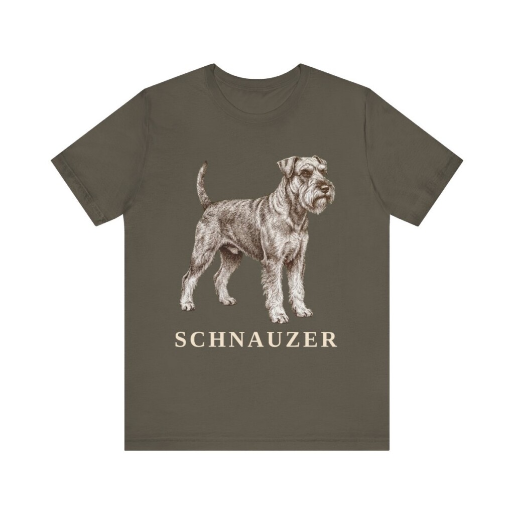 Schnauzer Lover Shirt, Vintage Dog Sketch Tee, Dog Lover Gift Schnauzer Lover Shirt, Vintage Dog Sketch Tee, Dog Lover Gift
