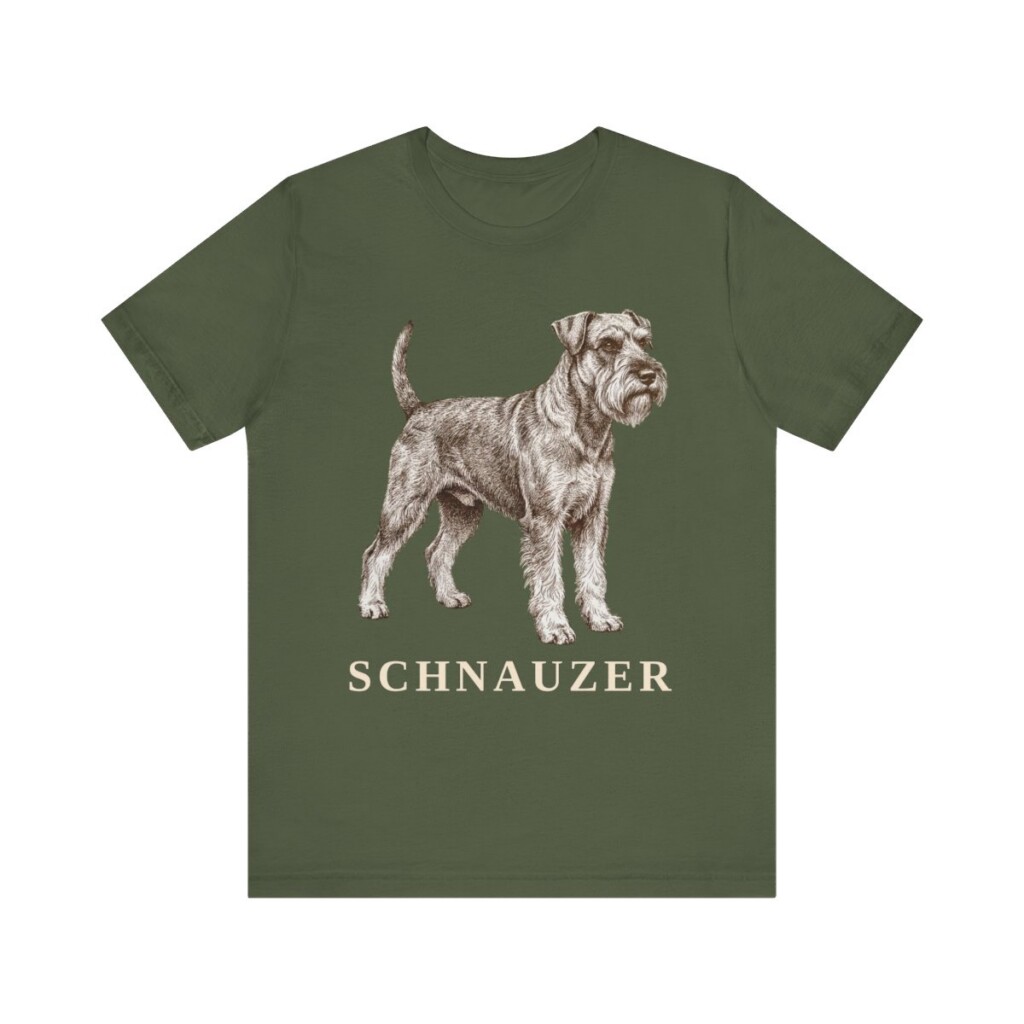 Schnauzer Lover Shirt, Vintage Dog Sketch Tee, Dog Lover Gift Schnauzer Lover Shirt, Vintage Dog Sketch Tee, Dog Lover Gift