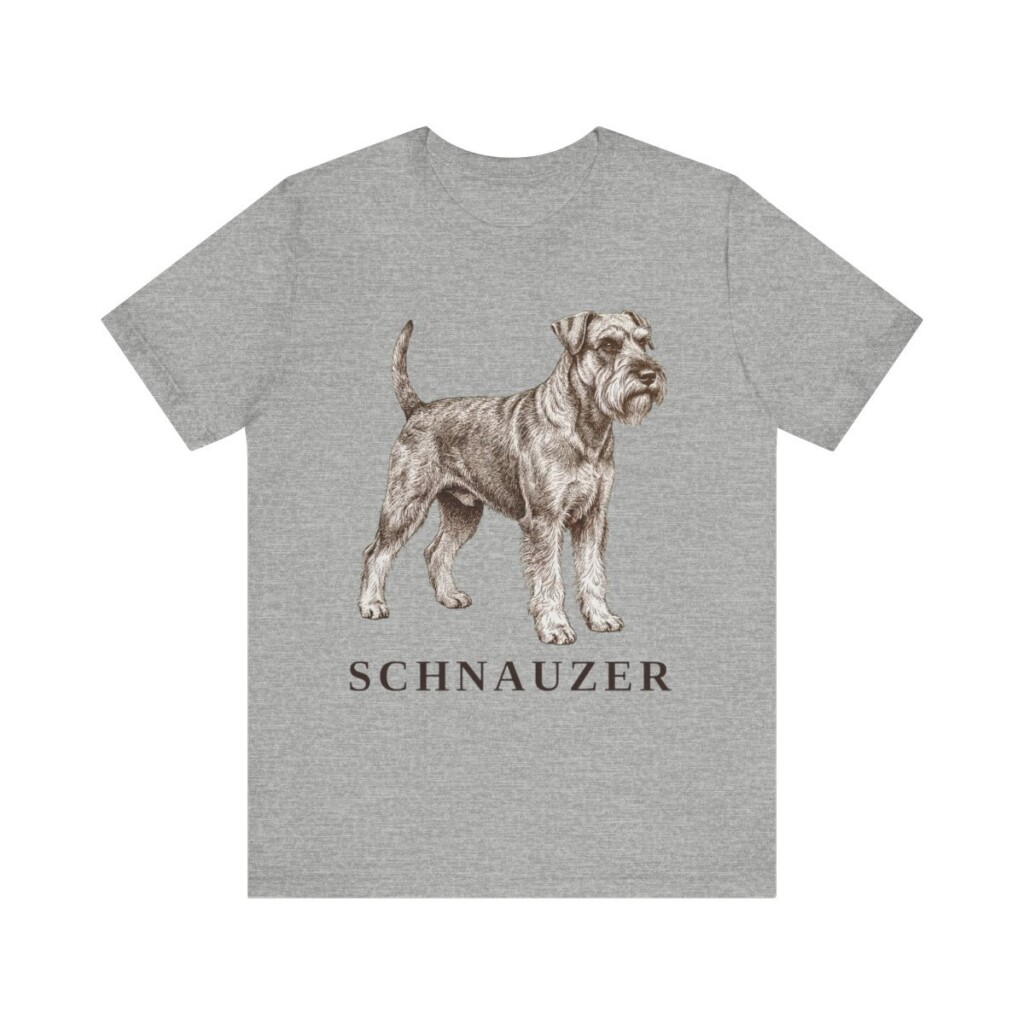 Schnauzer Lover Shirt, Vintage Dog Sketch Tee, Dog Lover Gift Schnauzer Lover Shirt, Vintage Dog Sketch Tee, Dog Lover Gift