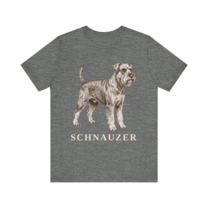 Schnauzer Lover Shirt, Vintage Dog Sketch Tee, Dog Lover Gift