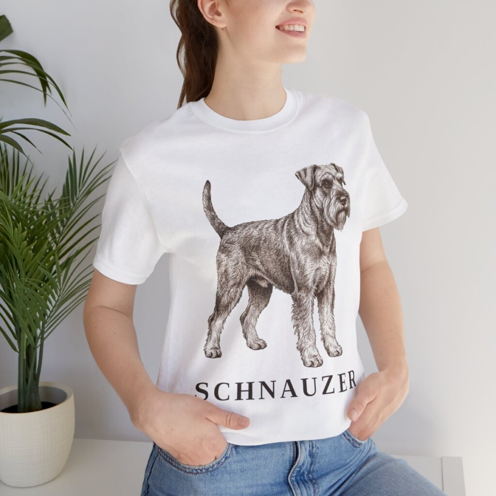 Schnauzer Lover Shirt, Vintage Dog Sketch Tee, Dog Lover Gift Schnauzer Lover Shirt, Vintage Dog Sketch Tee, Dog Lover Gift