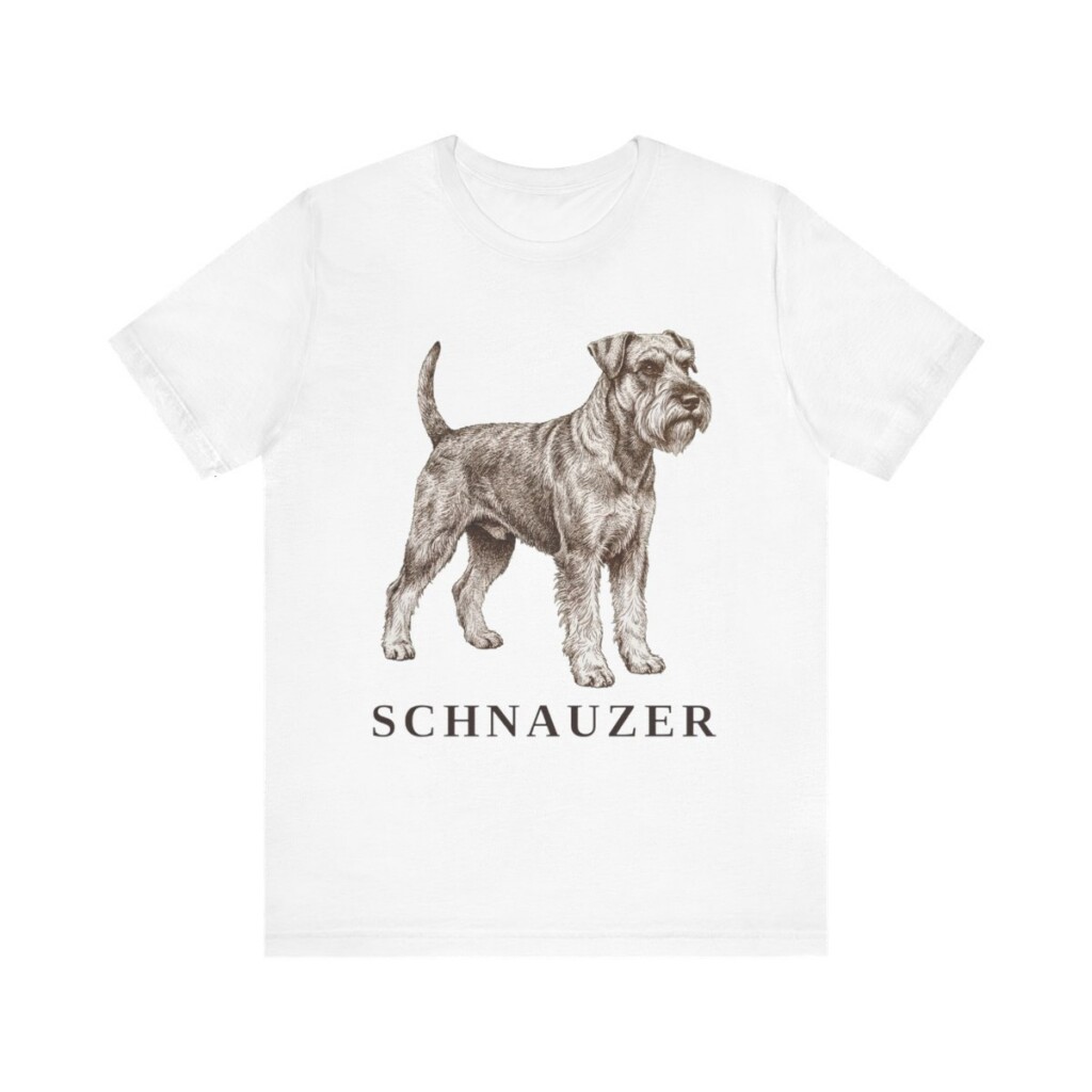 Schnauzer Lover Shirt, Vintage Dog Sketch Tee, Dog Lover Gift Schnauzer Lover Shirt, Vintage Dog Sketch Tee, Dog Lover Gift