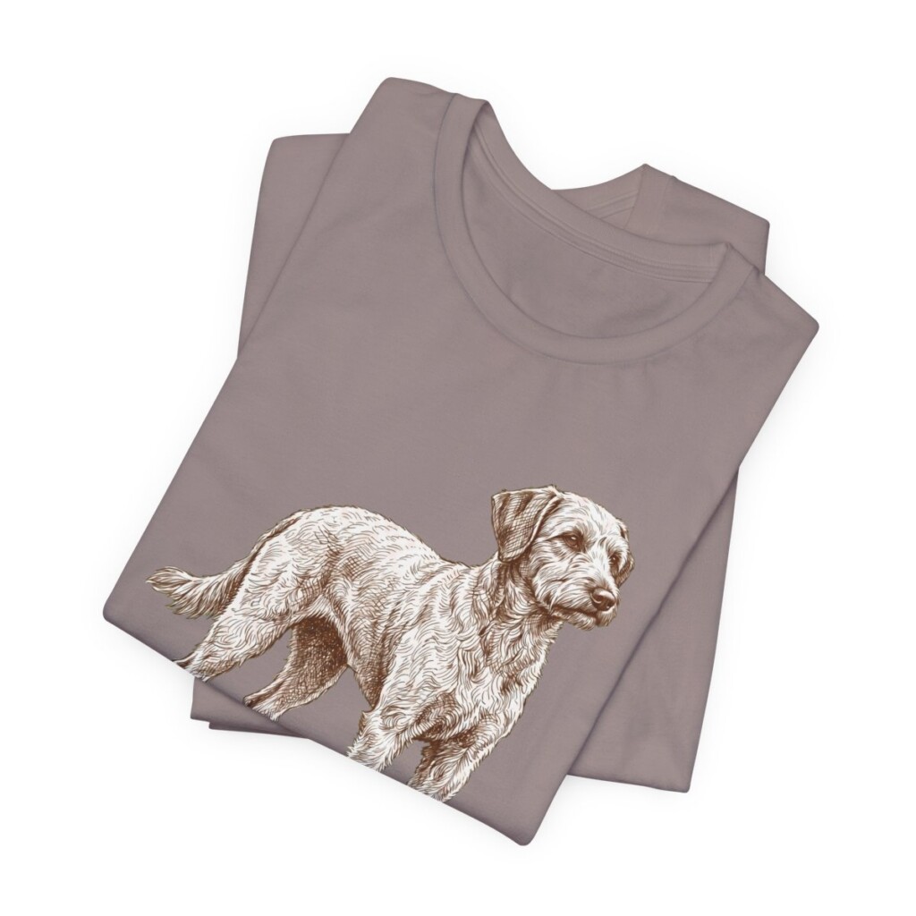 Schnoodle Dad Shirt, Vintage Dog Sketch Tee, Dog Dad Gift