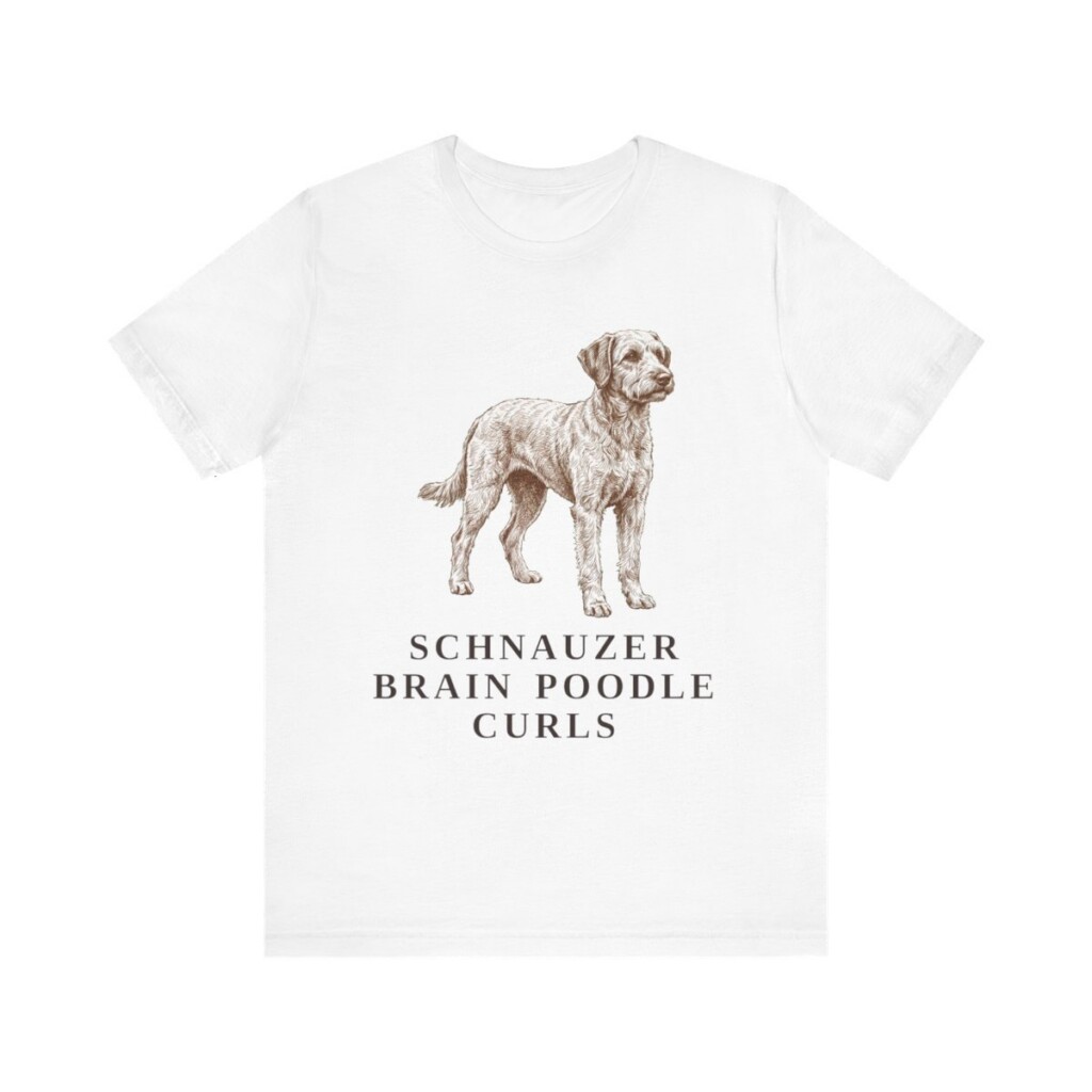 Schnoodle Humor Shirt, Vintage Dog Sketch Tee, Dog Humor Gift